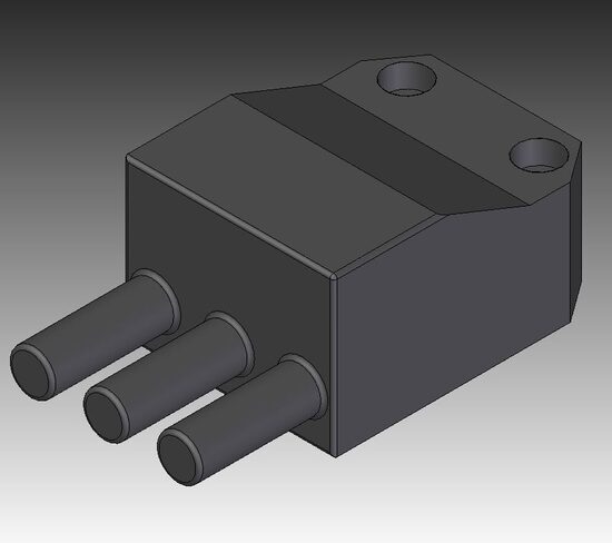 [EU0006BN] Connector 3 pin (female)